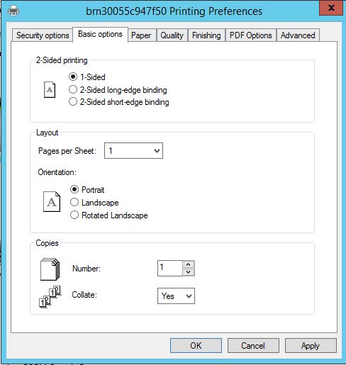 Setting Print Finishing Stapling with Optional Sheet Positions