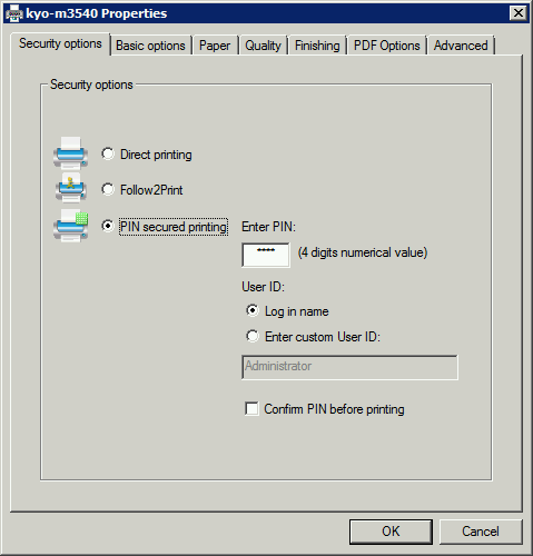 The desired output options can be easily controlled via various configuration dialogs.